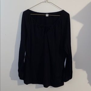 Tie Front Long Sleeve Shirt